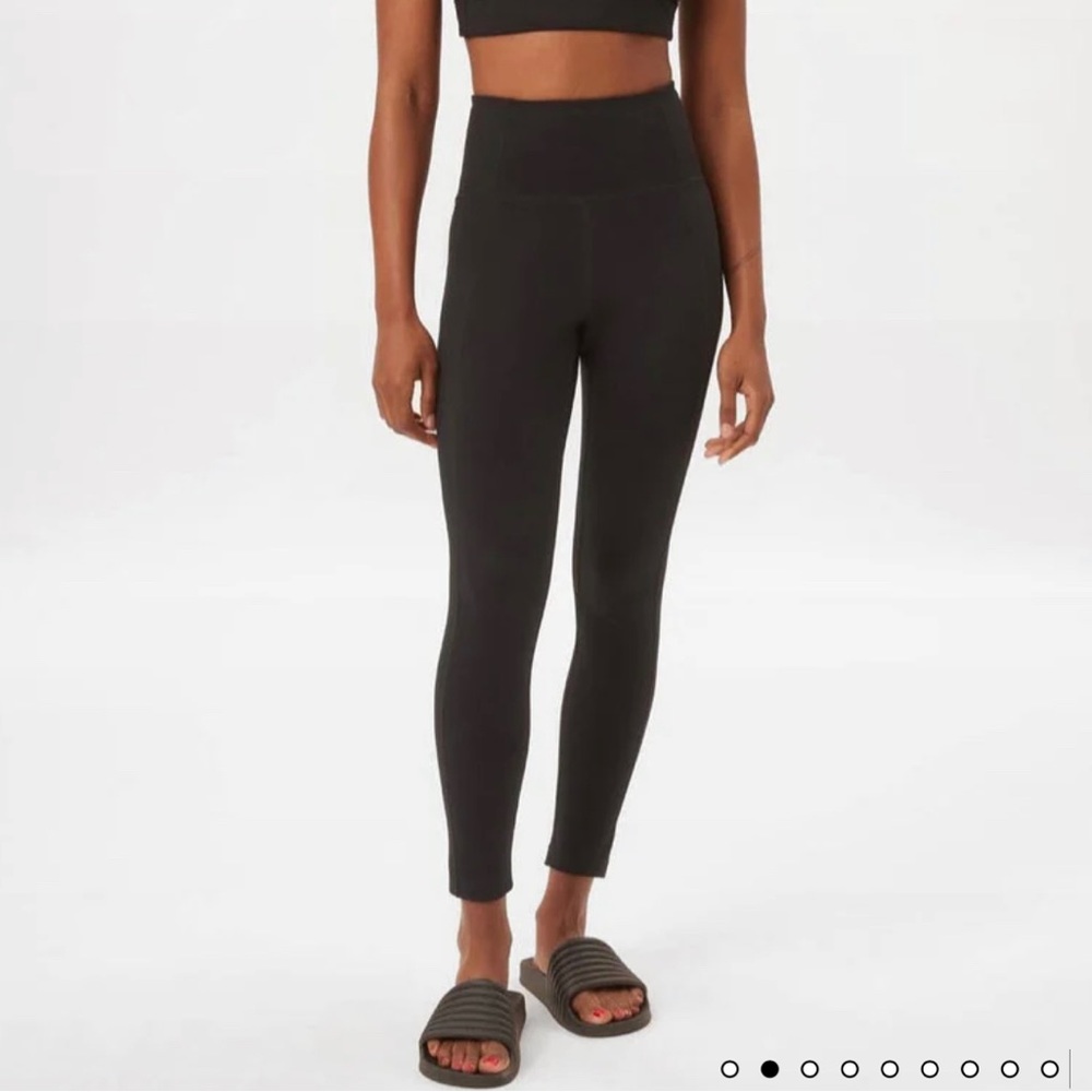 Girlfriend Collective soft quality leggings with extra high-rise, size M